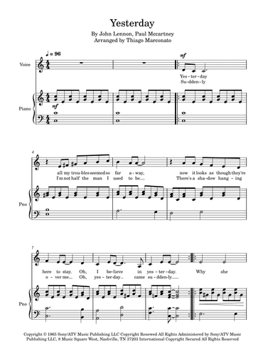 Yesterday (arr. Thiago Marconato)