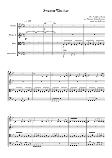Sweater Weather (arr. Ian Anderson)