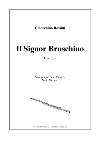 Il Signor Bruschino - Overture for Flute Choir (arr. Fabio Barnaba)