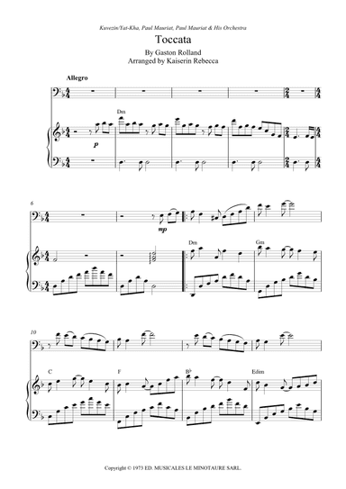 Toccata (arr. Kaiserin Rebecca)