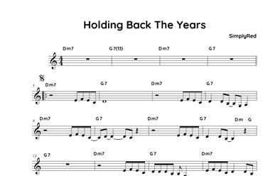 Holding Back The Years (arr. FakeBook Guy)