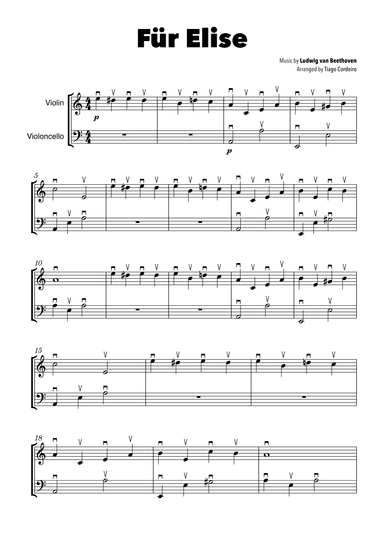 Für Elise (arr. Tiago Cordeiro)