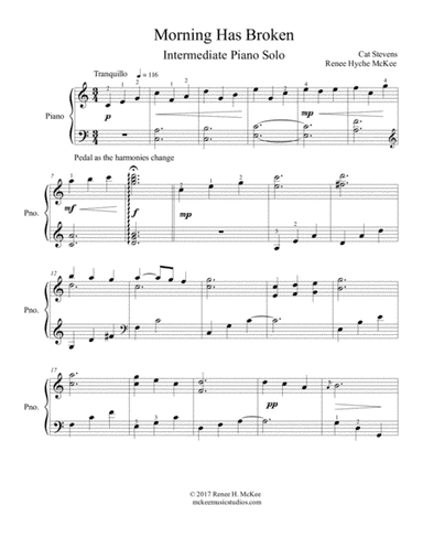 Morning Has Broken (arr. Renee Hyche McKee)