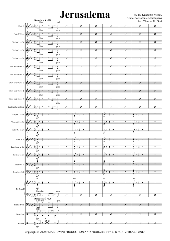 Jerusalema (arr. Thomas Graf)
