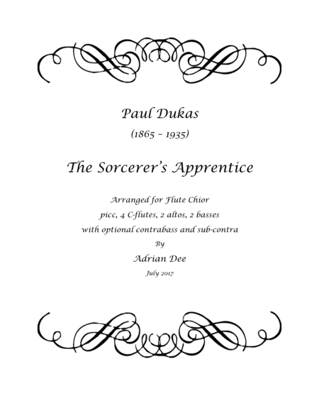 Sorcerer's Apprentice (arr. Adrian Dee)