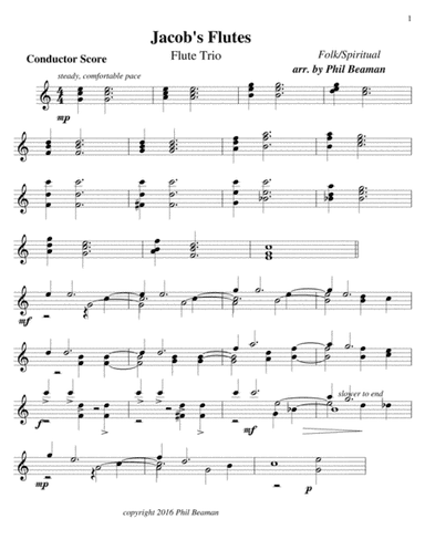 Jacob's Flutes - Trio (arr. Phil Beaman)