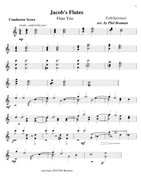 Jacob's Flutes - Trio (arr. Phil Beaman)