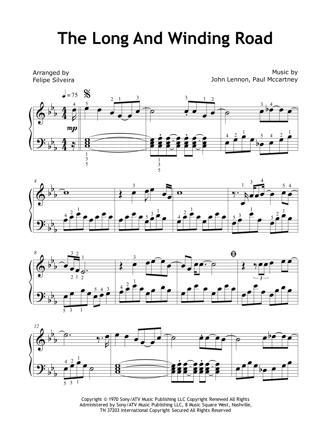 The Long And Winding Road (arr. Felipe Silveira de Lima)