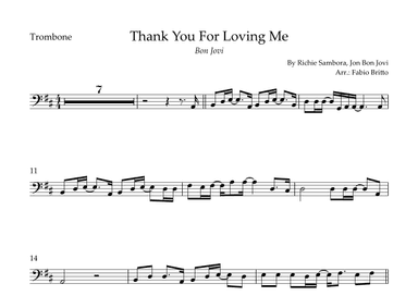 Thank You For Loving Me (arr. Fabio Britto)