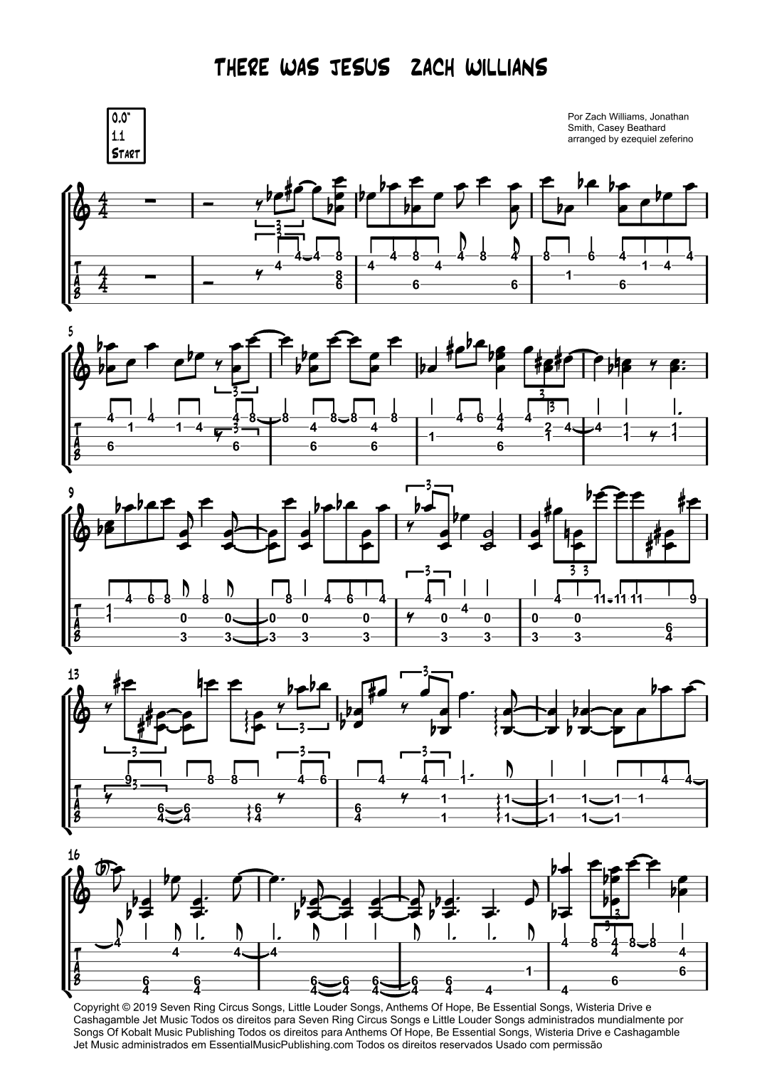 There Was Jesus (arr. by ezequiel zeferino)