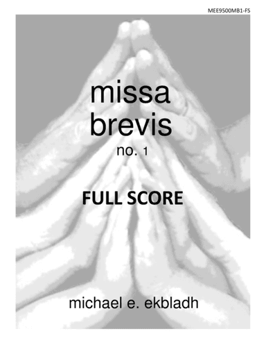 missa brevis no. 1 (full score and parts)