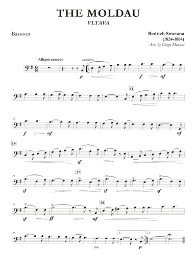 The Moldau for Bassoon and Piano (arr. Diego Marani)