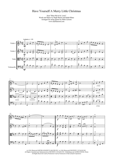 Have Yourself A Merry Little Christmas  from MEET ME IN ST. LOUIS (arr. Mark Lansom)