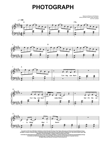 Photograph (arr. Flavio Regis Cunha)