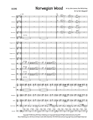 Norwegian Wood (this Bird Has Flown) (arr. Vern Weygandt)