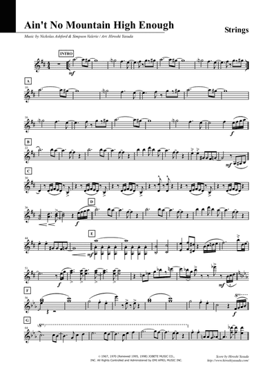 Ain't No Mountain High Enough (arr. Hiroshi Yasuda)