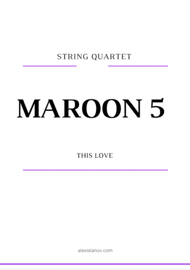 This Love (arr. Alex Talanov)