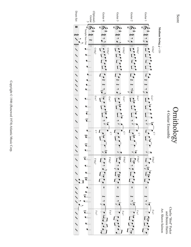Ornithology (arr. Shawn Salmon)