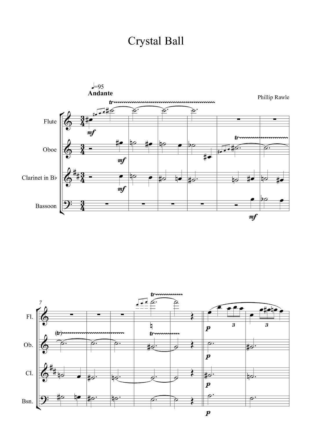 Fortunes - Wind Quartet