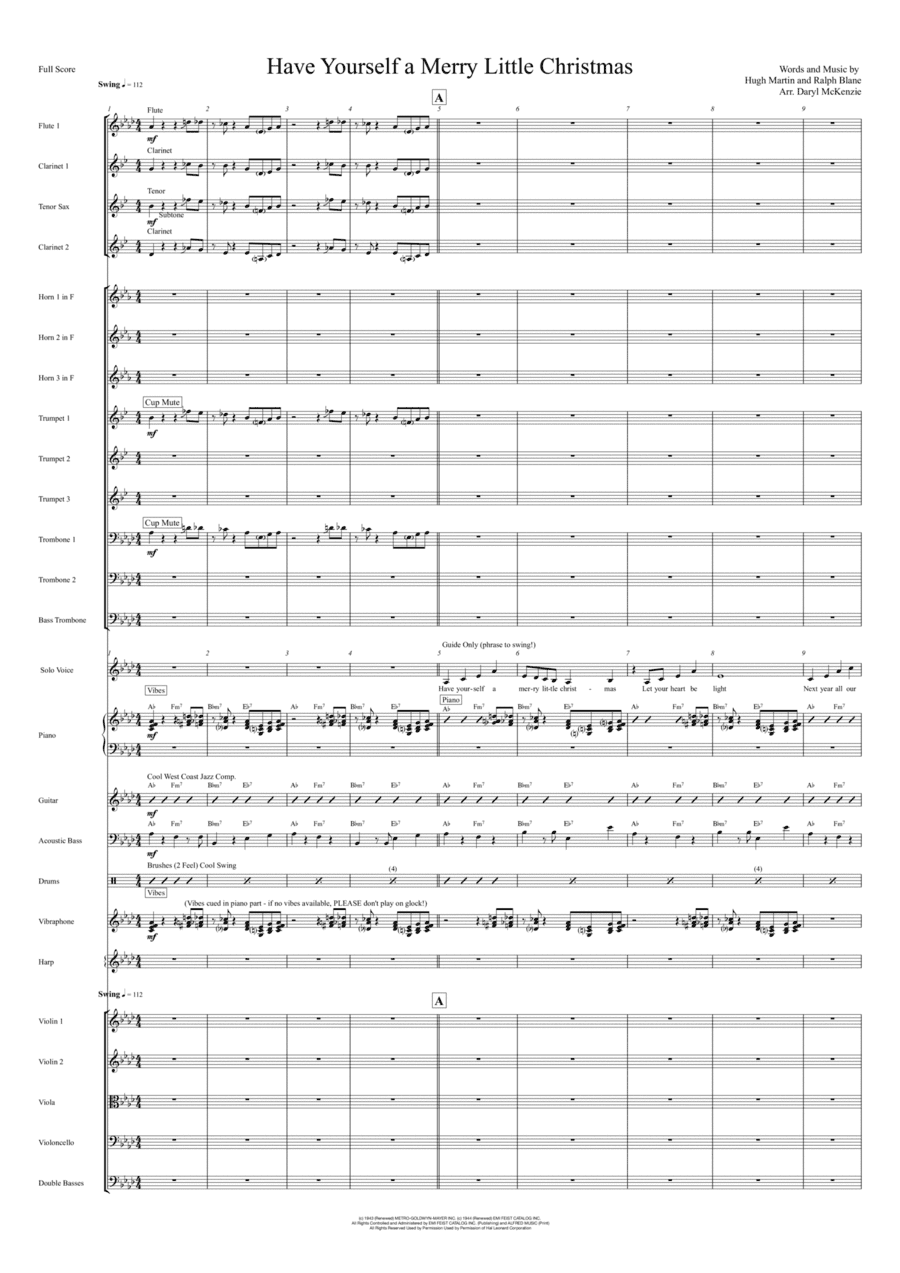 Have Yourself A Merry Little Christmas (arr. Daryl McKenzie)