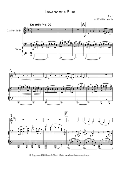 Lavender's Blue (Fantasy) (arr. Christian Morris)