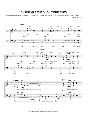 Christmas Through Your Eyes (arr. Larry Triplett)