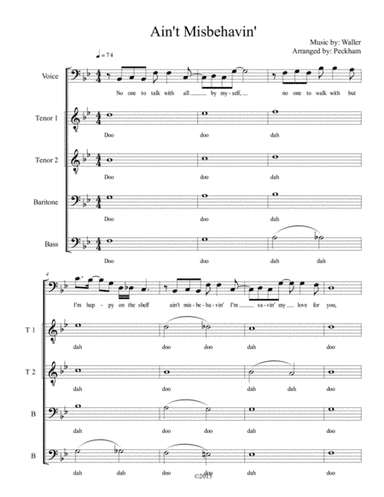 Ain't Misbehavin' (arr. Jeff Peckham)