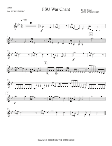 War Chant (arr. AZSAP MUSiC)
