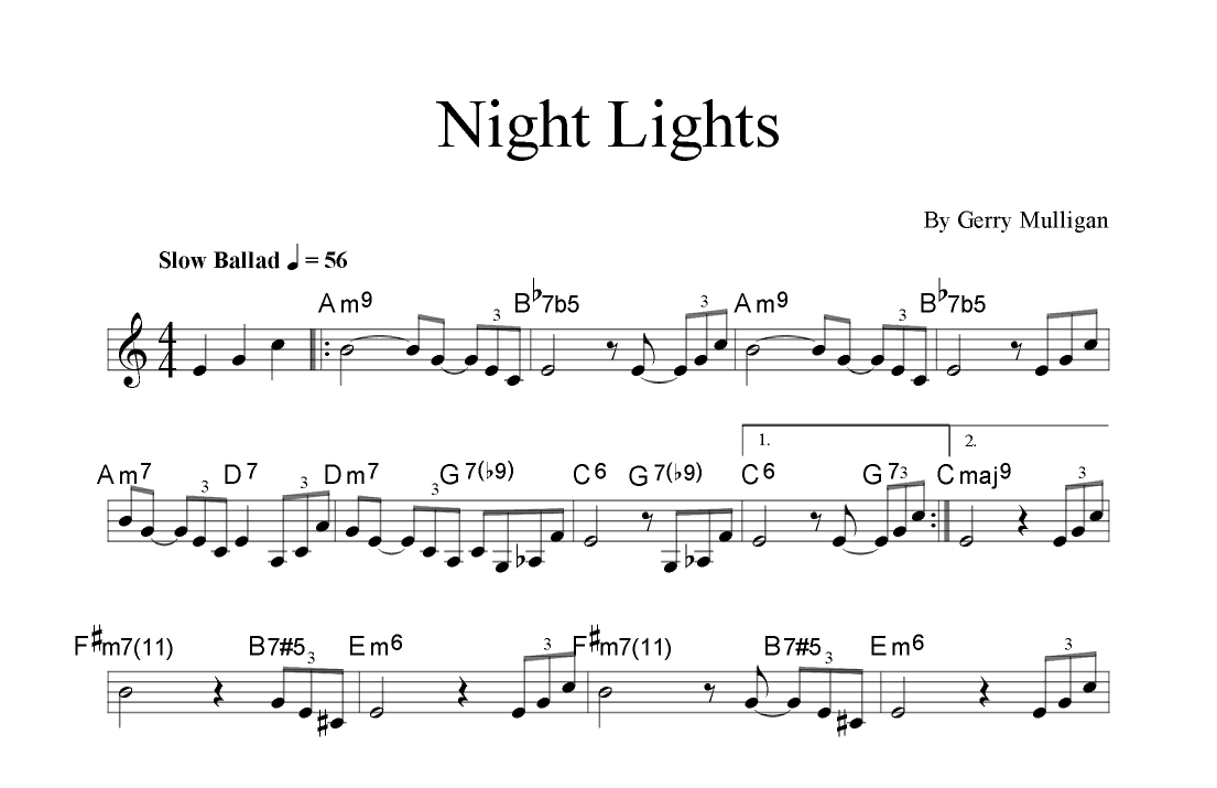 Night Lights (arr. Iván Díaz)