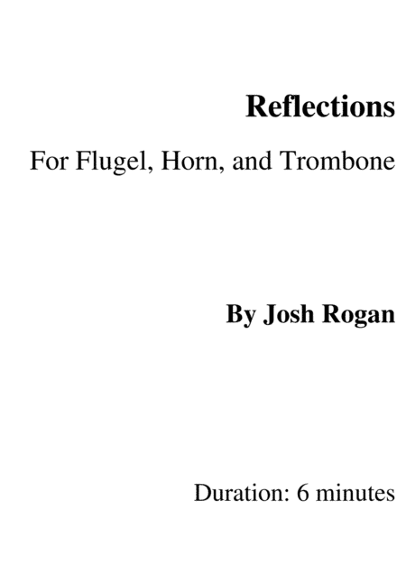 Reflections- For Brass Trio