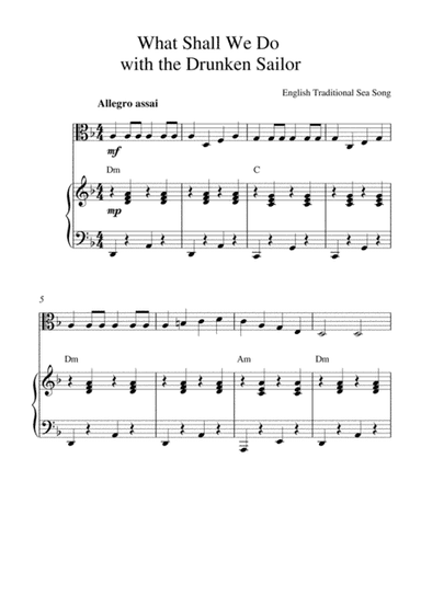 What Shall We Do with the Drunken Sailor? (arr. Kaiserin Rebecca)