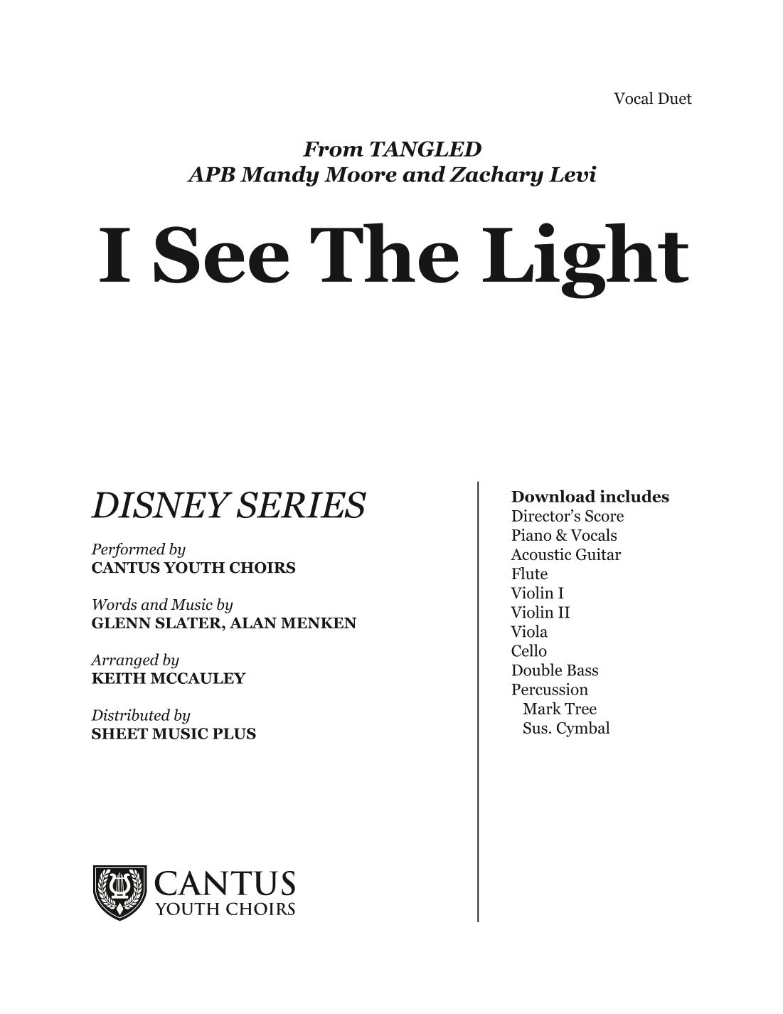 I See The Light (arr. Keith McCauley)
