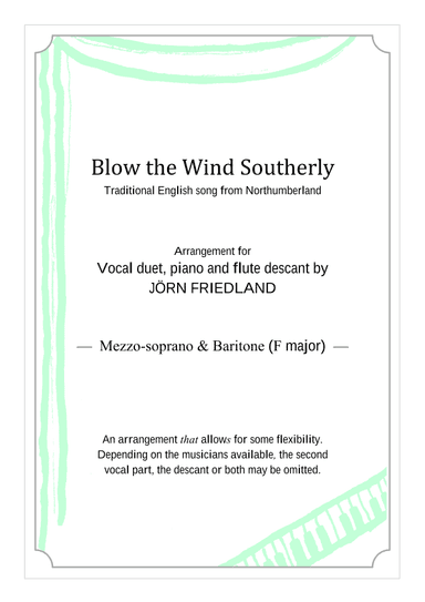 Blow the Wind Southerly (arr. Jörn Friedland)