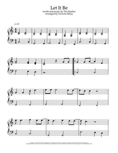 Let It Be (arr. Victoria Miley)