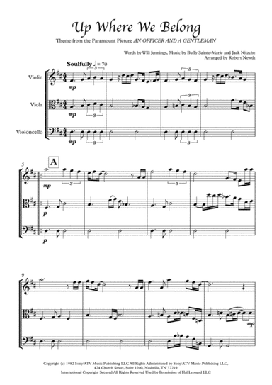 Up Where We Belong  from the Paramount Picture AN OFFICER AND A GENTLEMAN (arr. Robert Newth)