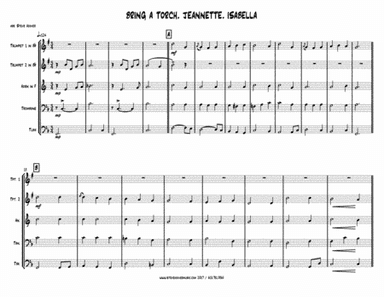 BRING A TORCH, JEANNETTE, ISABELLA - CHRISTMAS BRASS QUINTET (arr. Steve Hoover)