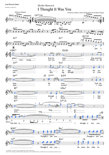 I Thought It Was You (arr. Popnroll 1976)