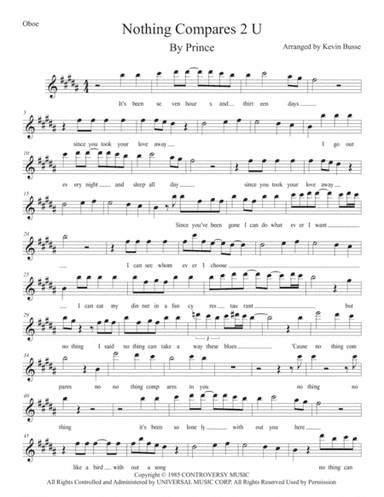 Nothing Compares 2 U (arr. Kevin Busse)