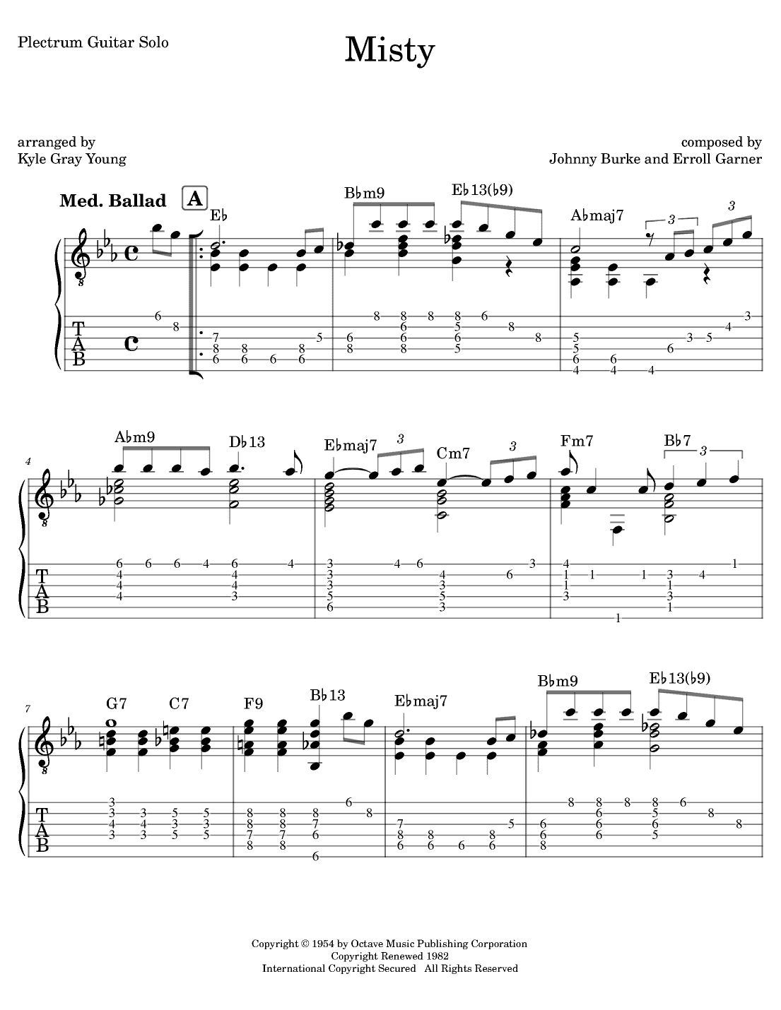 Misty (arr. Kyle Gray Young)