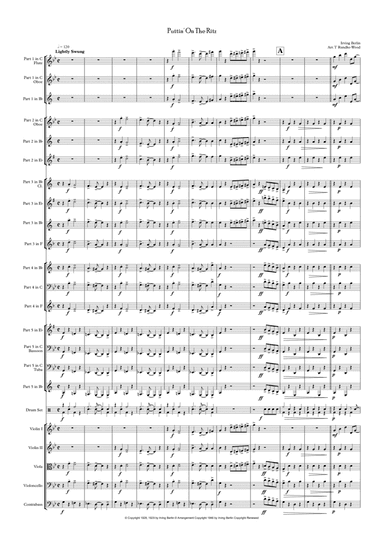 Puttin' On The Ritz (arr. Tom Rundle-Wood)
