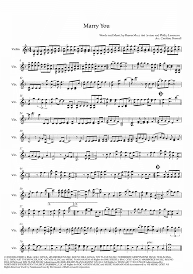 Marry You (arr. Caroline Pearsall)