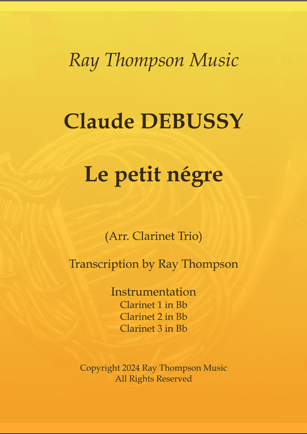 Debussy: Le petit négre (The little negro) - clarinet trio (arr. Ray Thompson)