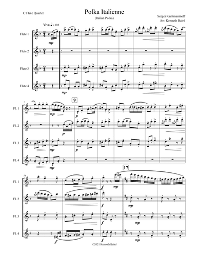 Polka Italienne (Italian Polka) (arr. Kenneth Baird)