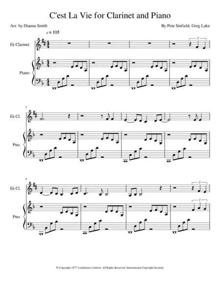 C'est La Vie (arr. Dianna Smith)