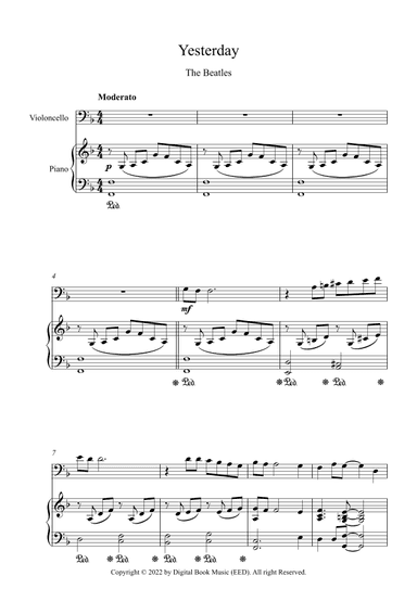 Yesterday (arr. Digital Book Music)