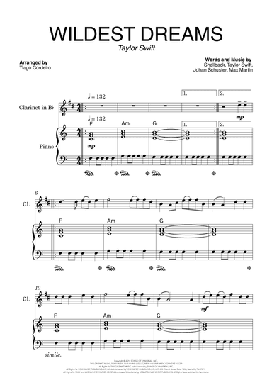 Wildest Dreams (arr. Tiago Cordeiro)