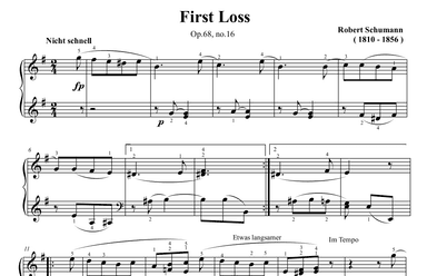 Schumann  First Loss Op.68 No.16 (arr. Ben Choupak)
