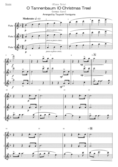O Tannenbaum (O Christmas Tree) (arr. Tsuyoshi Yoroiguma)