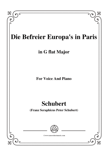 Schubert-Die Befreier Europas in Paris(The Liberators of Europe in Paris),D.104,in G flat Major (arr. MSM)