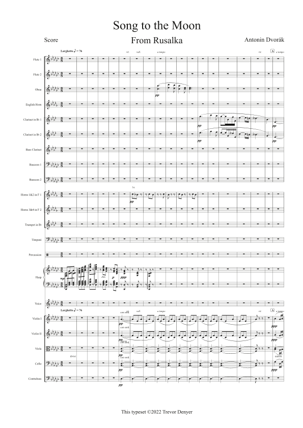 Song to the Moon from Rusalka (arr. Trevor Denyer)
